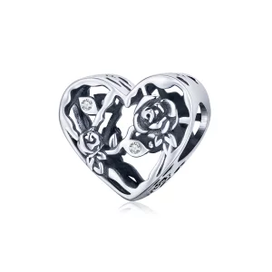 (image pour) Charm en forme de rose style Pandora - BSC475