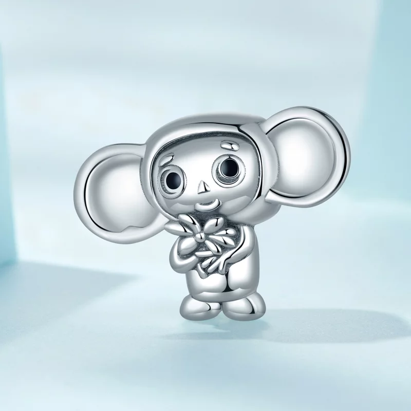 (image pour) Charm en forme de singe aux grandes oreilles de style Pandora - SCC2387 - Afficher 2