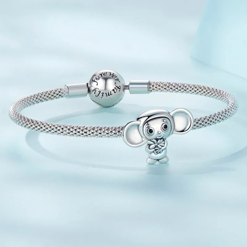 (image pour) Charm en forme de singe aux grandes oreilles de style Pandora - SCC2387 - Afficher 5
