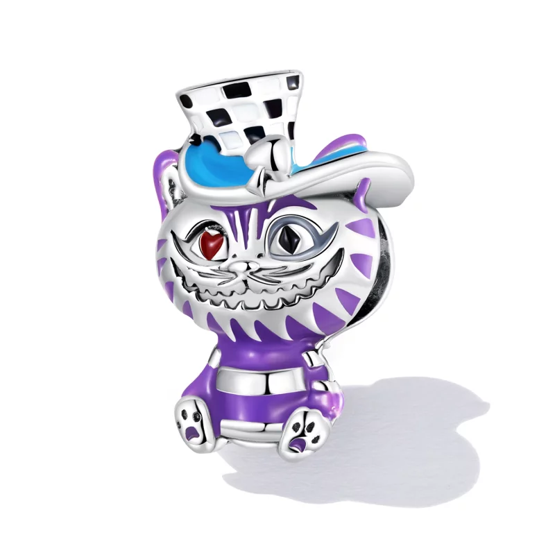 (image pour) Charm en style Pandora avec chat magique - SCC2242 - Afficher 2