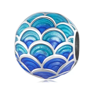 Charm en style Pandora avec des écailles de dragon - BSC683 (image pour) Charm en style Pandora avec des écailles de dragon - BSC683