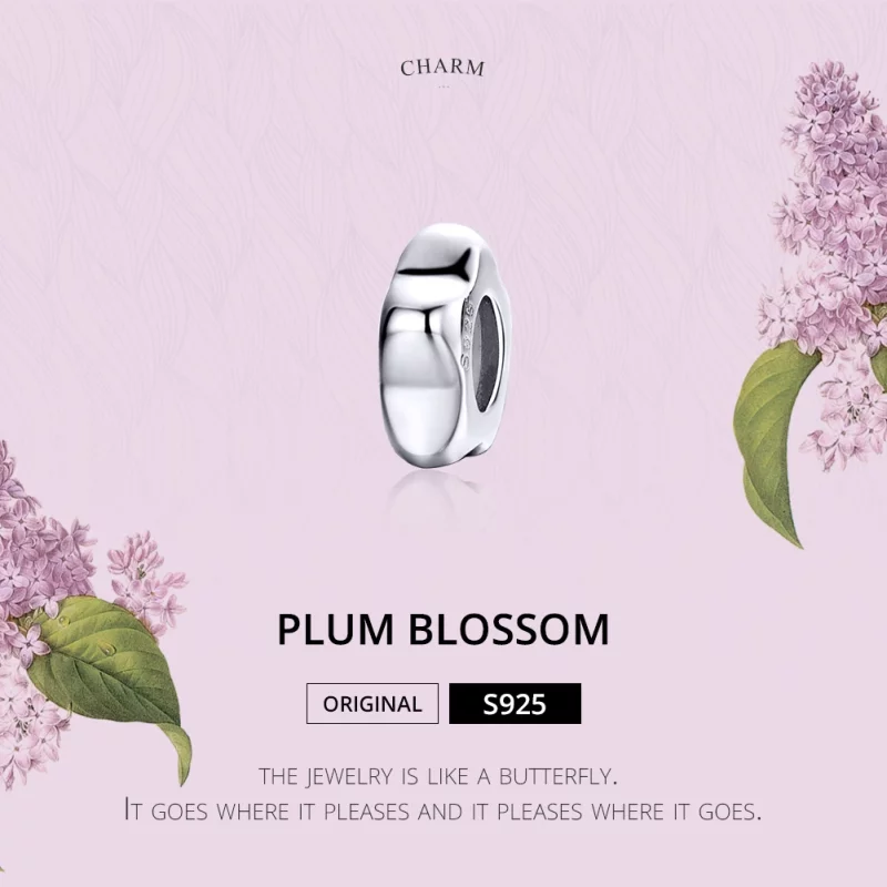 (image pour) Charm espaceur Style PANDORA Fleur de prunier - SCC1168 - Afficher 2