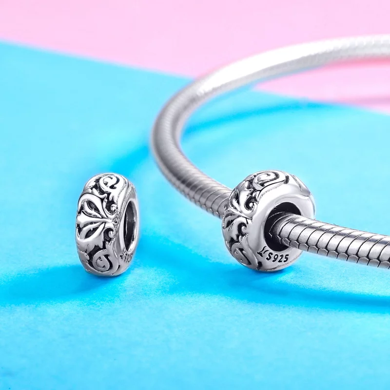 (image pour) Charm espaceur Style PANDORA Fleur Vintage - SCC1139 - Afficher 3