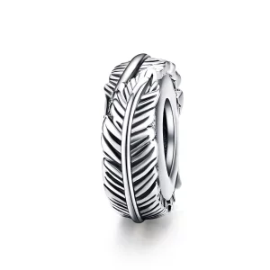 (image pour) Charm espaceur Style PANDORA La plume - SCC1236