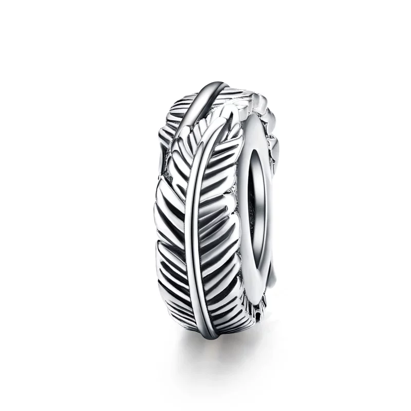 (image pour) Charm espaceur Style PANDORA La plume - SCC1236