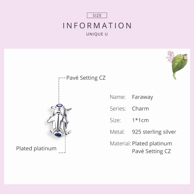 (image pour) Charm espaceur Style PANDORA lointain - SCC1235 - Afficher 2