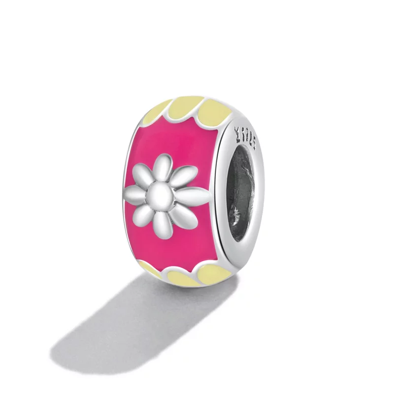 (image pour) Charm espaçeur de style Pandora avec couleur - SCC2120 - Afficher 2