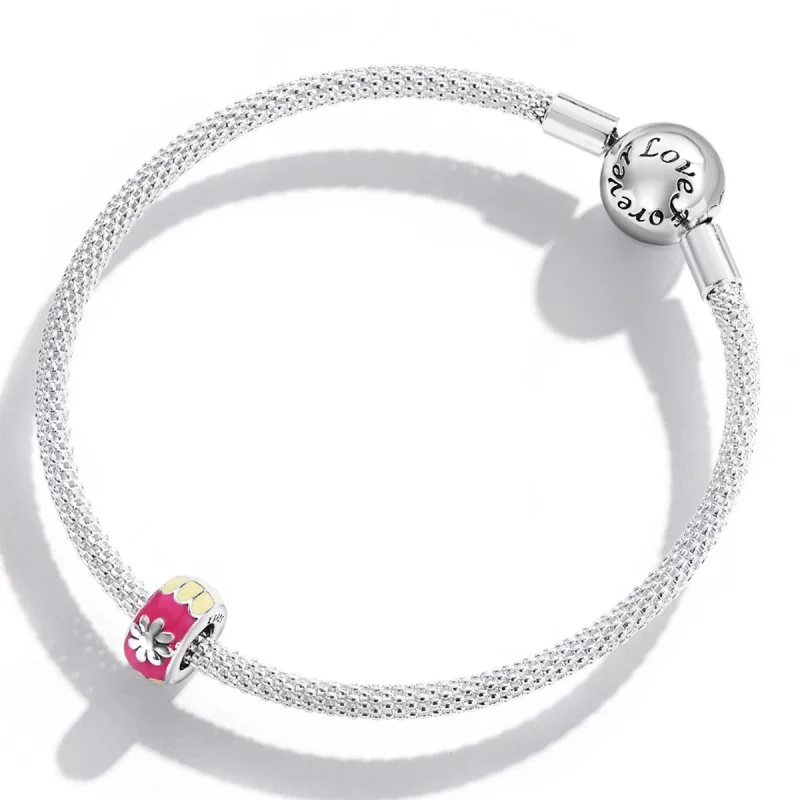 (image pour) Charm espaçeur de style Pandora avec couleur - SCC2120 - Afficher 3