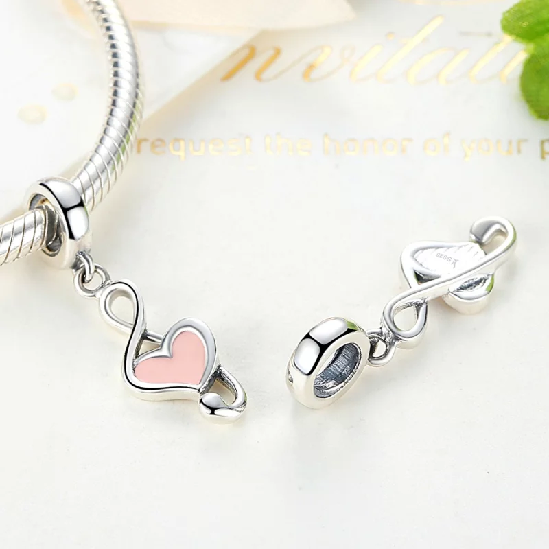 (image pour) Accessoire Pandora Style Note de Musique en Argent 925 avec Zirconium - SCC110 - Afficher 4