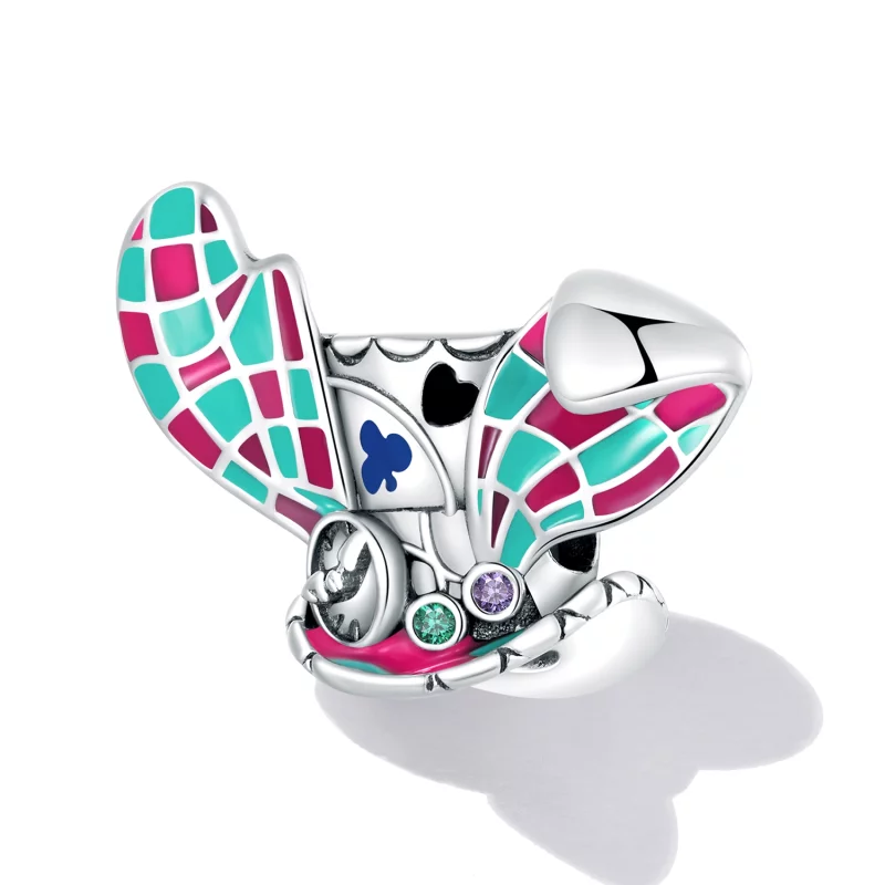 (image pour) Charm Pandora de style oreilles de lapin avec chapeau magique - SCC2243 - Afficher 2