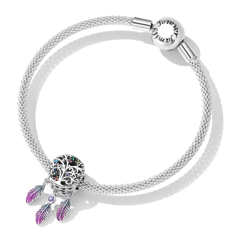 (image pour) Charm Pandora Style Attrape-rêves Arbre de Vie - SCC2268 - Afficher 5