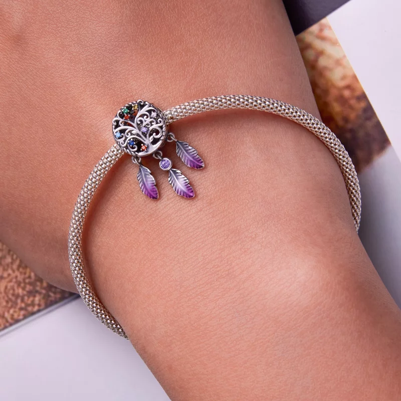 (image pour) Charm Pandora Style Attrape-rêves Arbre de Vie - SCC2268 - Afficher 6