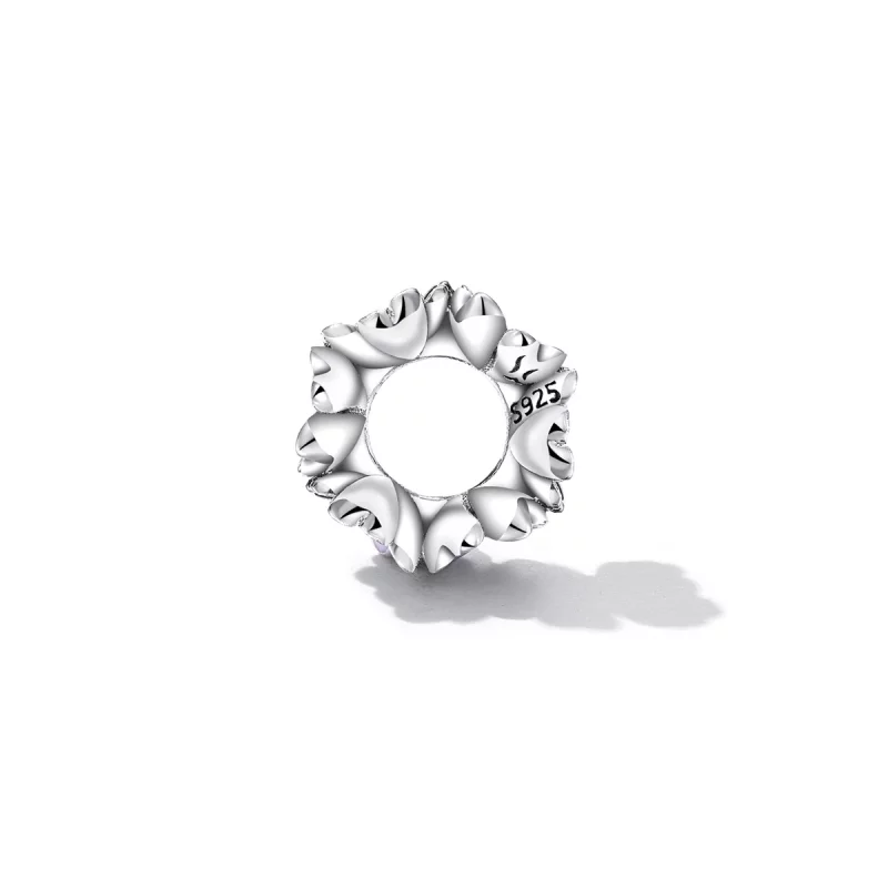 (image pour) Charm Pandora Style avec fleurs - SCC2212 - Afficher 3