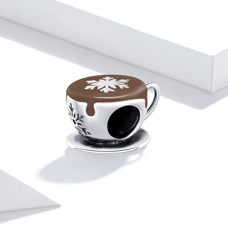 (image pour) Charm Pandora Style Café d'Hiver - BSC361 - Afficher 2