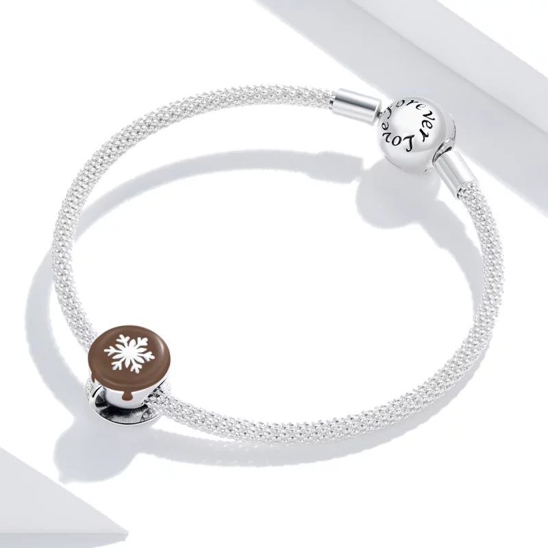 (image pour) Charm Pandora Style Café d'Hiver - BSC361 - Afficher 3