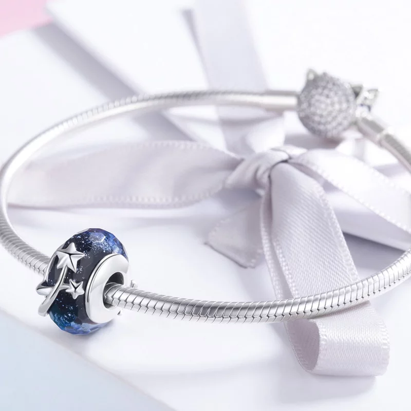 (image pour) Charm Pandora Style Ciel Nocturne de Fin d'Automne - SCC861 - Afficher 4