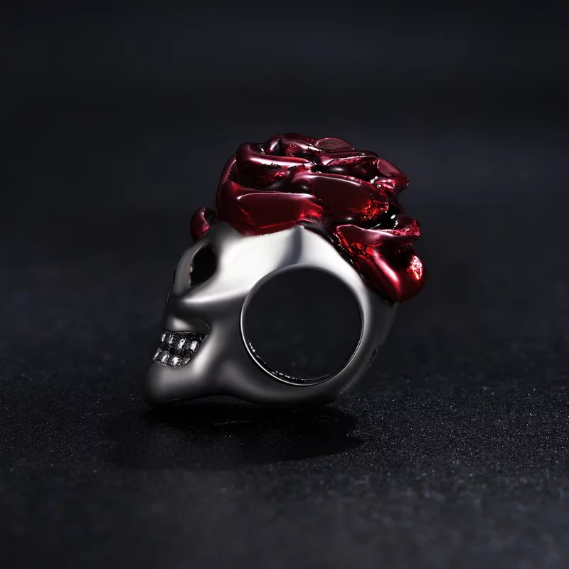 (image pour) Charm Pandora Style Crâne Rose - SCC2403 - Afficher 3