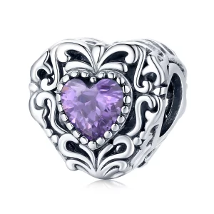 (image pour) Charm Pandora Style Cœur Mystérieux - SCC1929