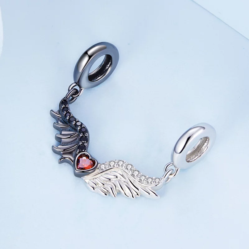 (image pour) Charm Pandora Style Démons et Anges - BSC693 - Afficher 2