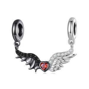 (image pour) Charm Pandora Style Démons et Anges - BSC693