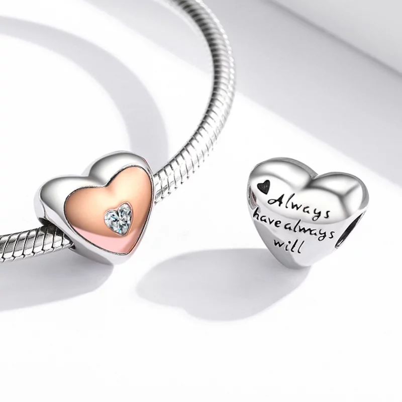 (image pour) Charm Pandora Style Double Couleur Amour - BSC566 - Afficher 4