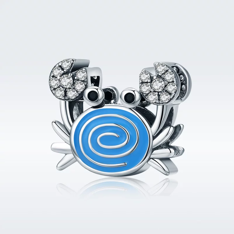 (image pour) Charm Pandora Style Drôle de Crabe - SCC682 - Afficher 2