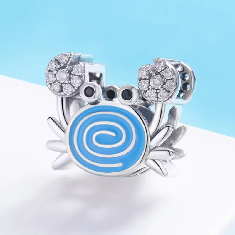 (image pour) Charm Pandora Style Drôle de Crabe - SCC682 - Afficher 3