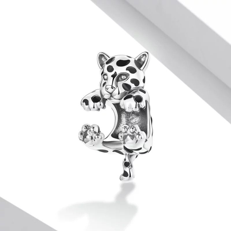 (image pour) Charm Pandora Style Drôle Petit Charmant Guépard - BSC556 - Afficher 2