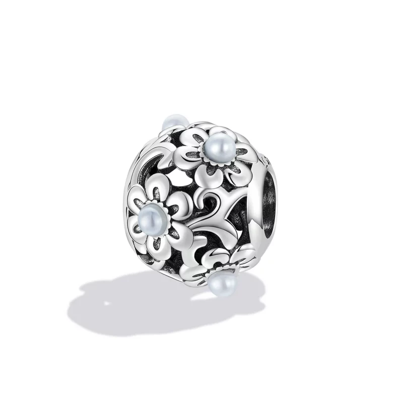 (image pour) Charm Pandora Style Fleurs Classiques - SCC2182 - Afficher 2