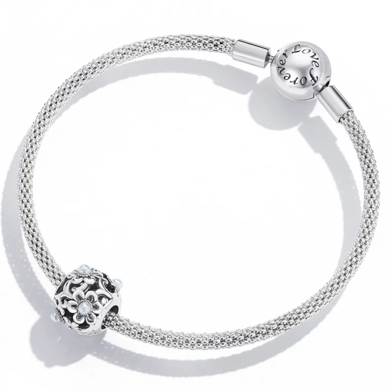 (image pour) Charm Pandora Style Fleurs Classiques - SCC2182 - Afficher 4