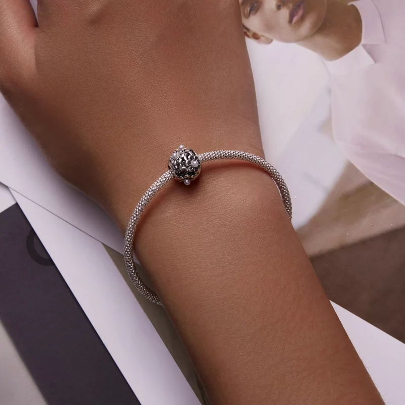 (image pour) Charm Pandora Style Fleurs Classiques - SCC2182 - Afficher 5