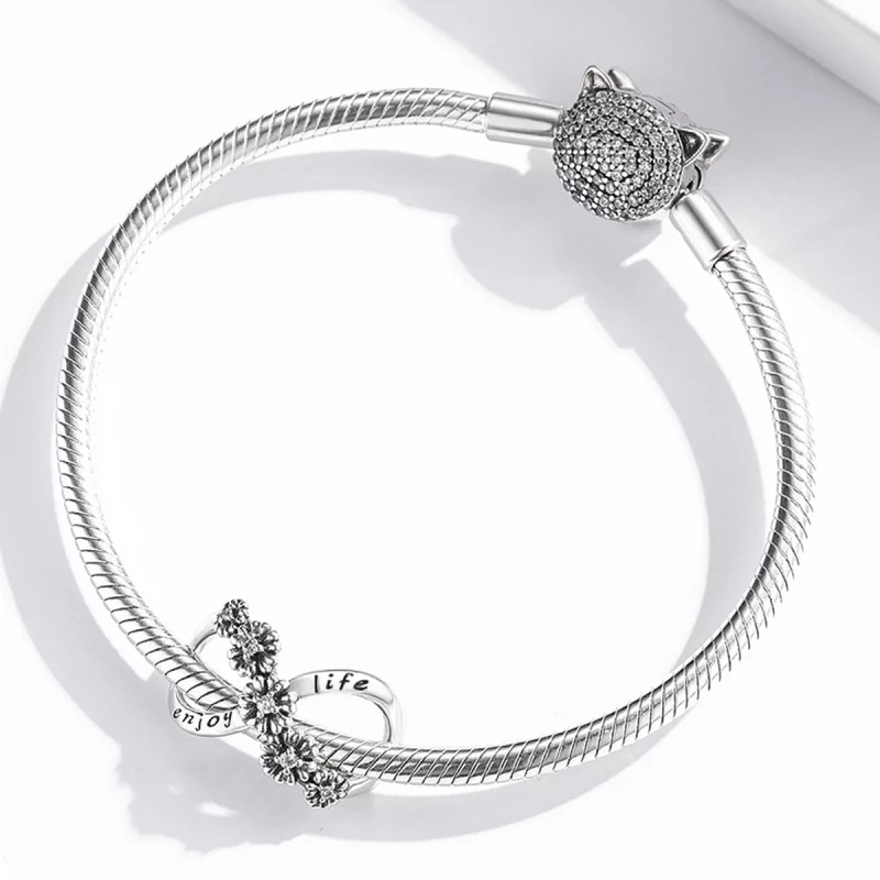 (image pour) Charm Pandora Style Fleurs Infinies - SCC2099 - Afficher 3
