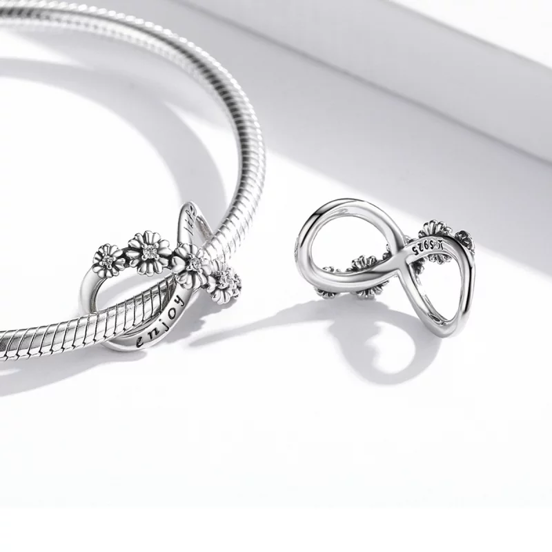 (image pour) Charm Pandora Style Fleurs Infinies - SCC2099 - Afficher 4