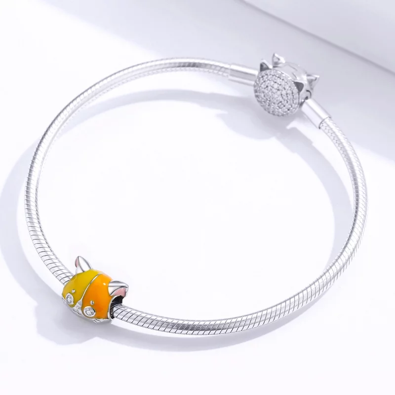 (image pour) Charm Pandora Style Garfield - BSC189 - Afficher 3