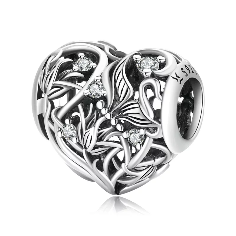 (image pour) Charm Pandora Style Jardin d'Amour - SCC2098