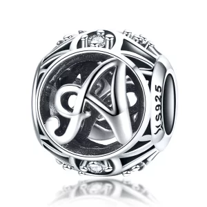 Charm Pandora Style Lettre-A - SCC738-A (image pour) Charm Pandora Style Lettre-A - SCC738-A