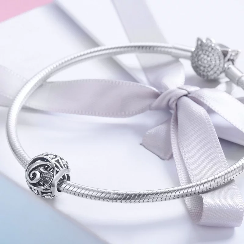 (image pour) Charm Pandora Style Lettre-C - SCC738-C - Afficher 4