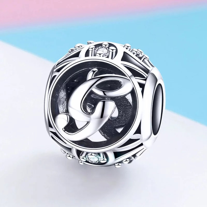 (image pour) Charm Pandora Style Lettre-G - SCC738-G - Afficher 2