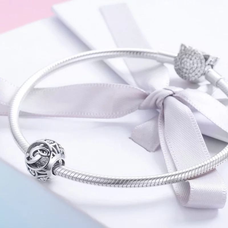 (image pour) Charm Pandora Style Lettre-G - SCC738-G - Afficher 4