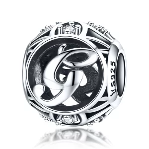 Charm Pandora Style Lettre-G - SCC738-G (image pour) Charm Pandora Style Lettre-G - SCC738-G