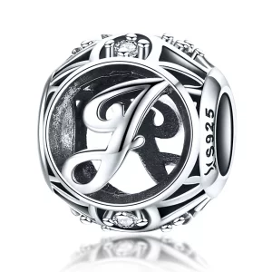 Charm Pandora Style Lettre-J - SCC738-J (image pour) Charm Pandora Style Lettre-J - SCC738-J