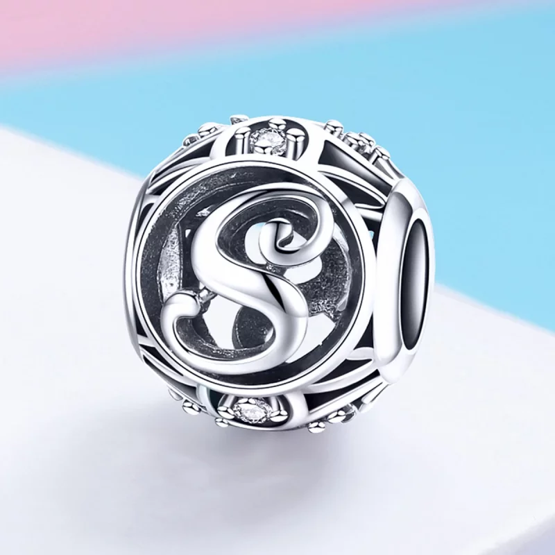 (image pour) Charm Pandora Style Lettre S - SCC738-S - Afficher 2