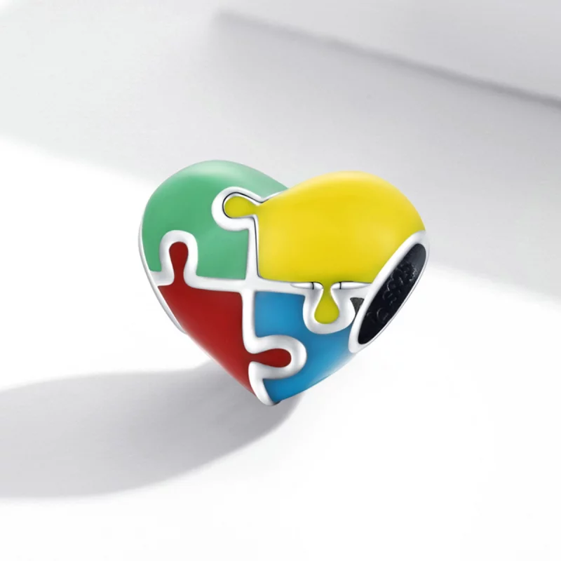 (image pour) Charm Pandora Style Love Puzzle - BSC547 - Afficher 2