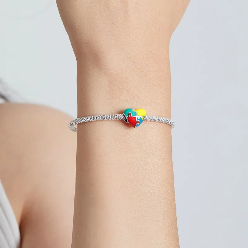 (image pour) Charm Pandora Style Love Puzzle - BSC547 - Afficher 5