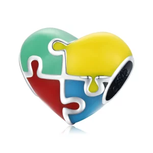 (image pour) Charm Pandora Style Love Puzzle - BSC547