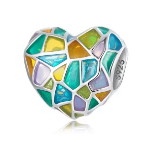 Charm Pandora Style Love Window - SCC2266 (image pour) Charm Pandora Style Love Window - SCC2266
