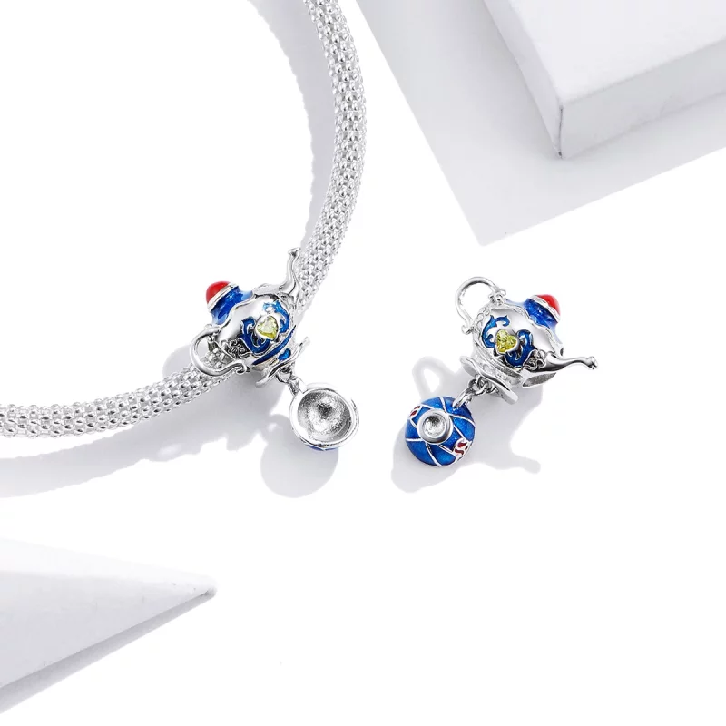 (image pour) Charm Pandora Style Magic Teapot - BSC318 - Afficher 3
