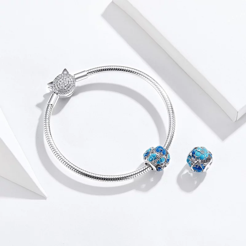 (image pour) Charm Pandora Style Épanouissement Tout le Chemin - BSC087 - Afficher 4