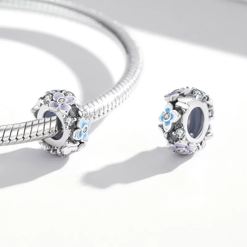 (image pour) Charm Pandora Style Papillon Amour Fleur - SCC2063 - Afficher 4