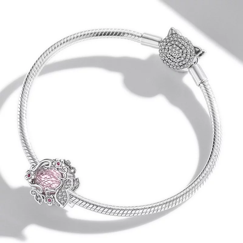 (image pour) Charm Pandora Style Papillons Volants - BSC552 - Afficher 3